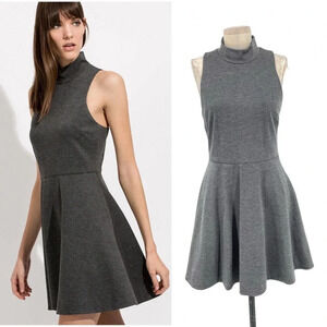 Kit & Ace Monaco Gray Racerback Sleeveless‎ Fit & Flare Dress Size 6